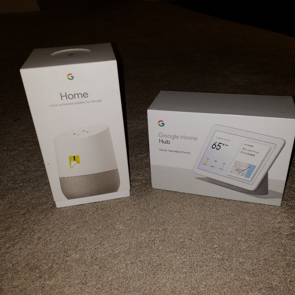 Google home hub and speaker
